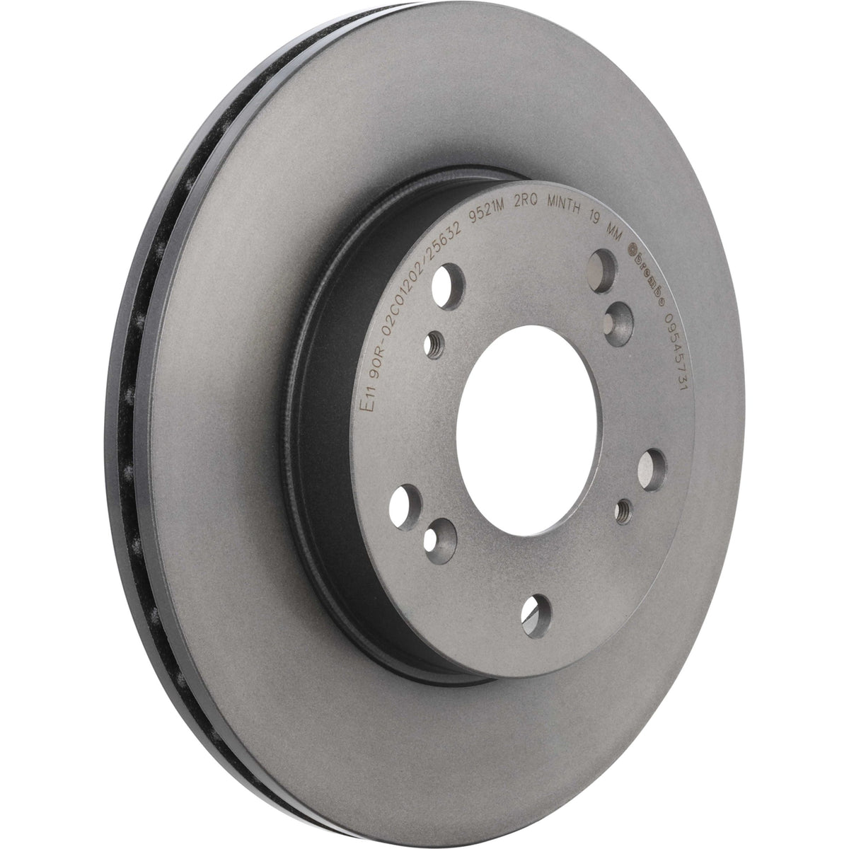 Gray cast iron disc brake rotor from Brembo part number 09.5457.31