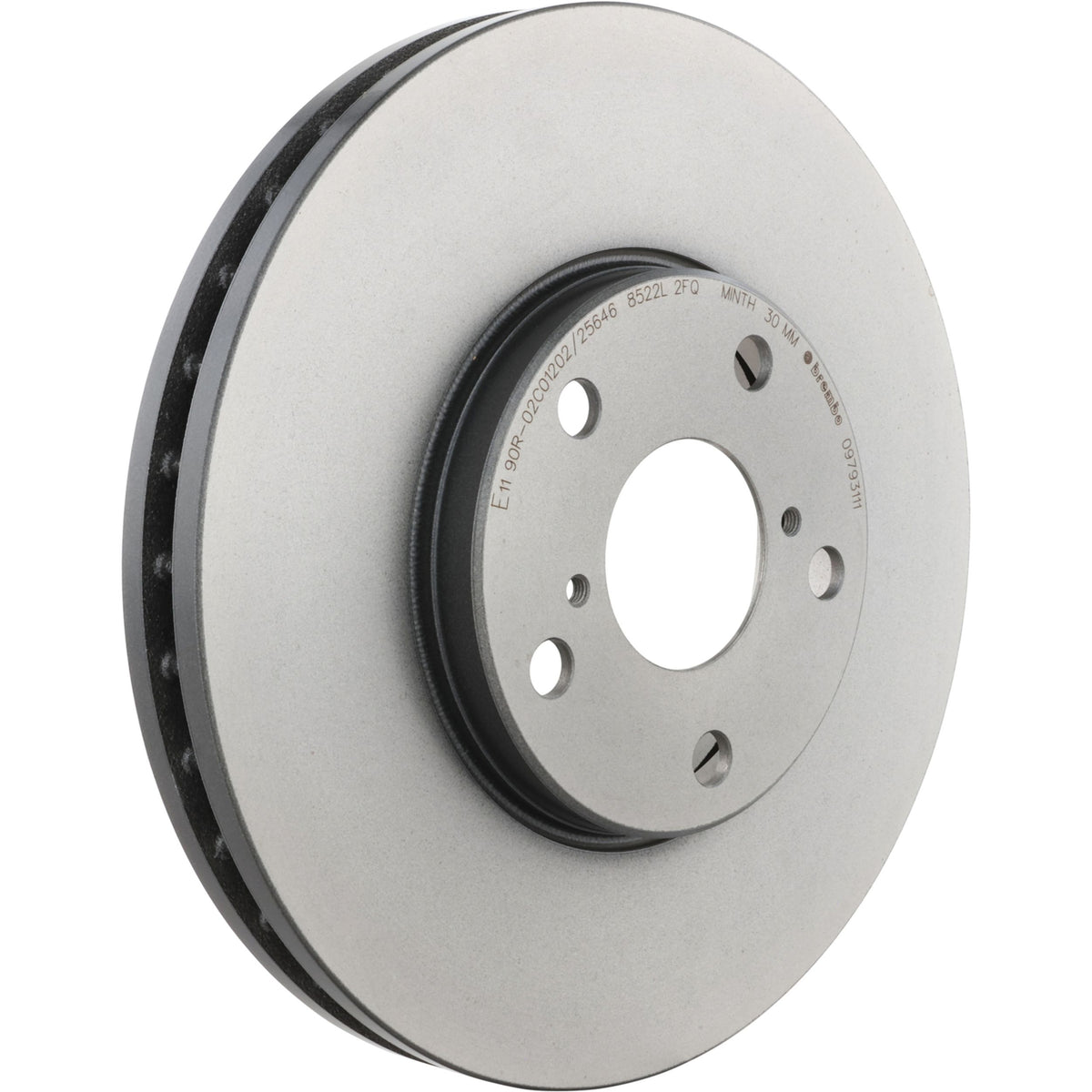 Gray cast iron disc brake rotor from Brembo part number 09.7931.11