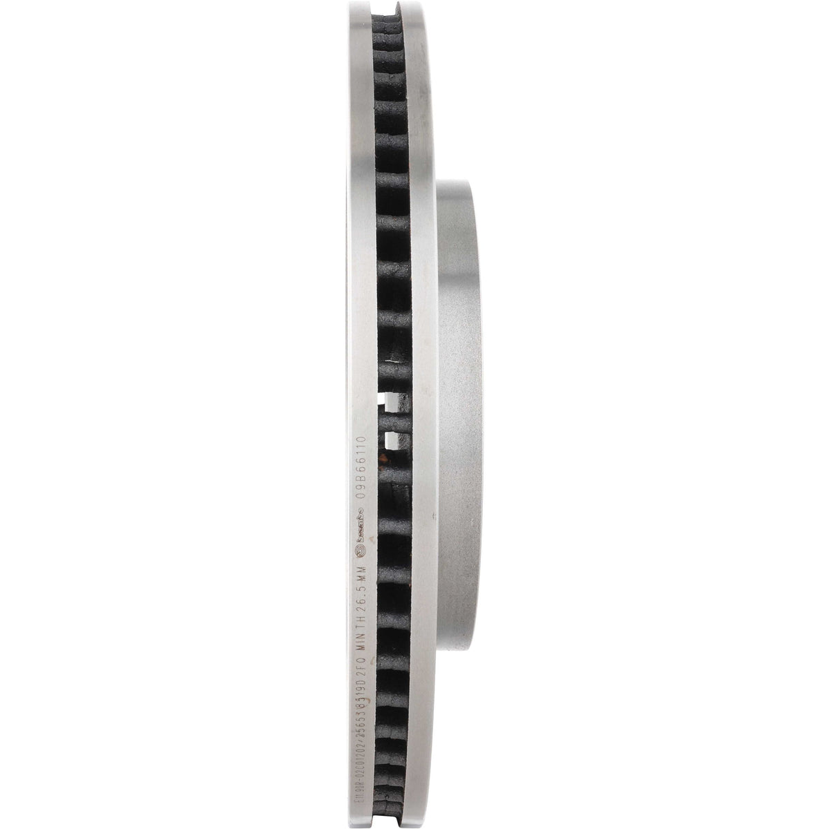 Gray cast iron disc brake rotor from Brembo part number 09.B661.10