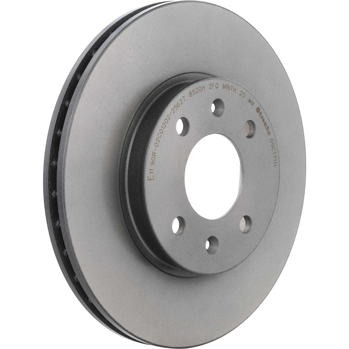 Gray cast iron disc brake rotor from Brembo part number 09.C171.11
