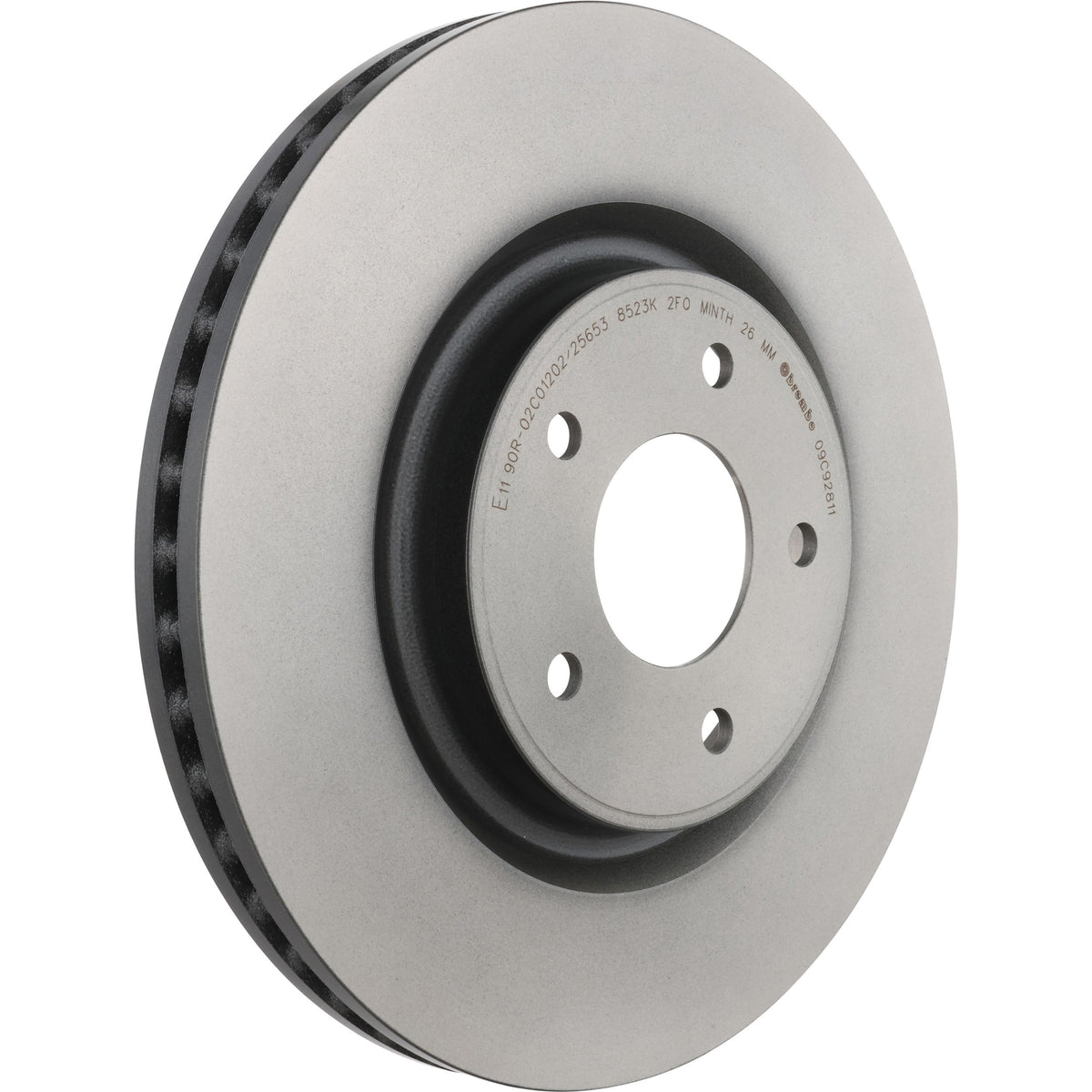 Gray cast iron disc brake rotor from Brembo part number 09.C928.11