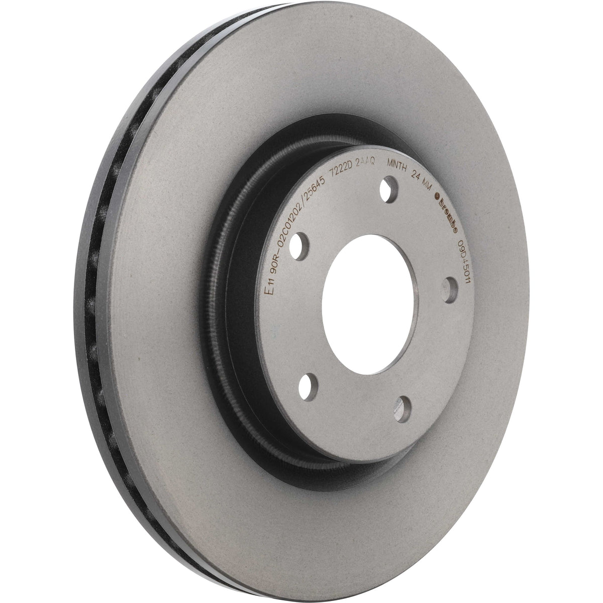 Gray cast iron disc brake rotor from Brembo part number 09.D450.11