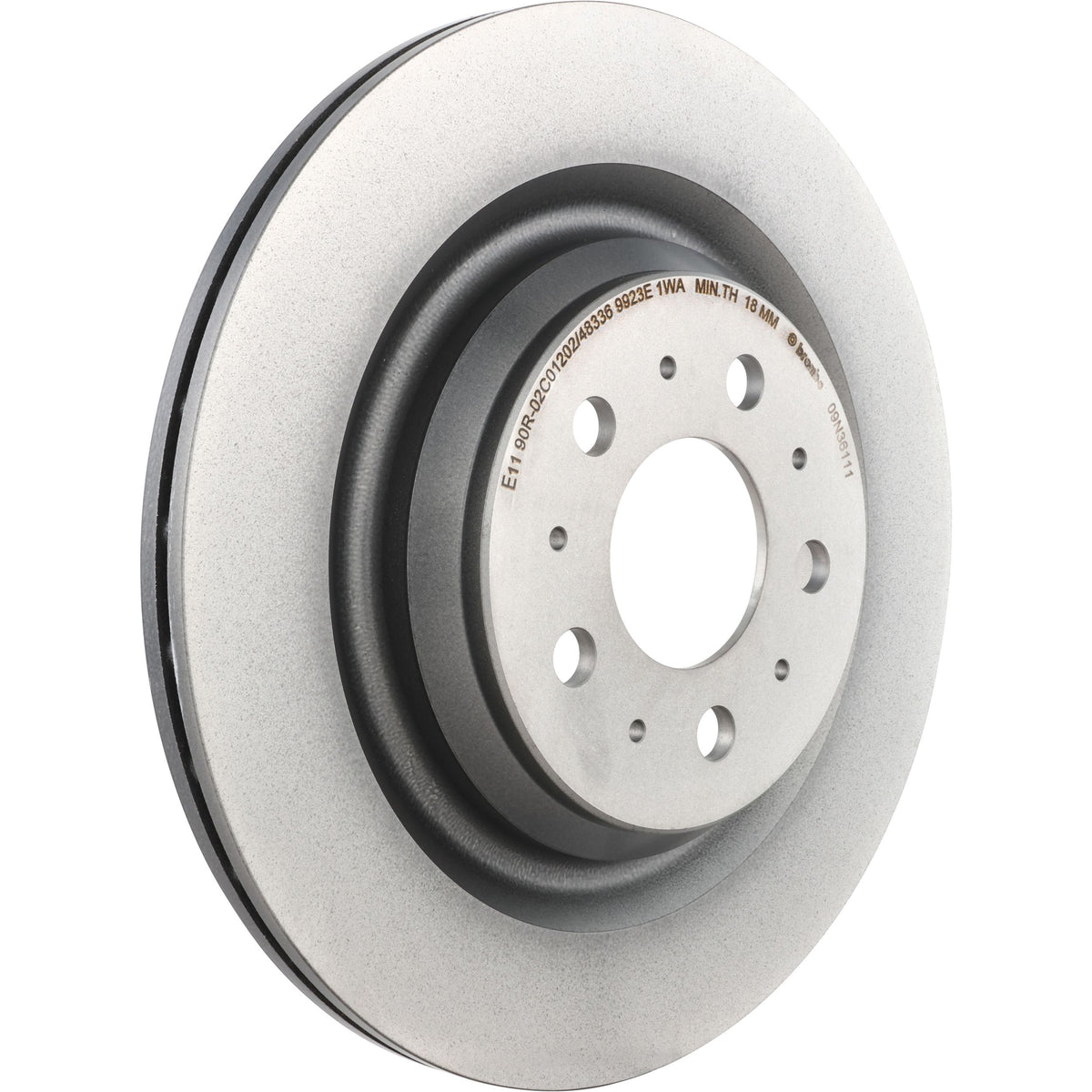 Gray cast iron disc brake rotor from Brembo part number 09.N361.11
