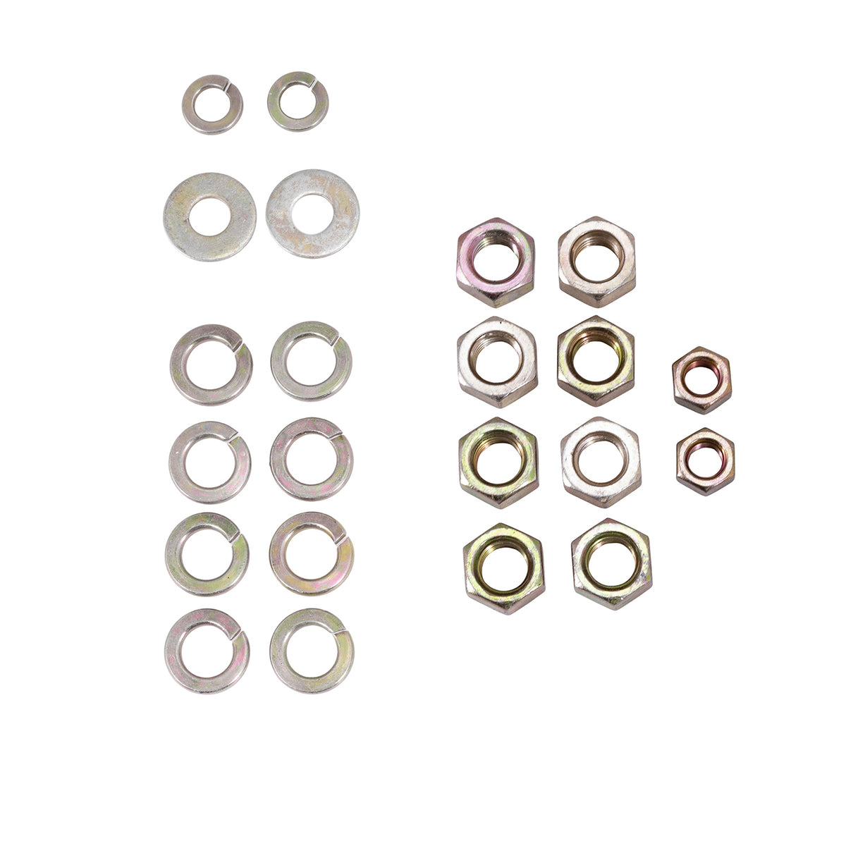Silver steel bumper mounting kit with mounting hardware from Cattleman HD part number 4393KIT