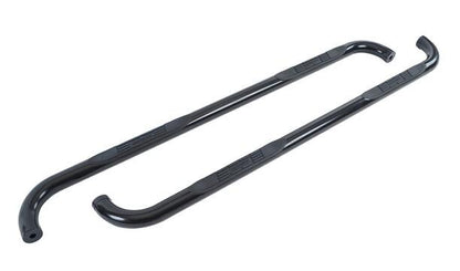 Black mild steel step nerf bar kit with mounting hardware from Big Country part number 370451