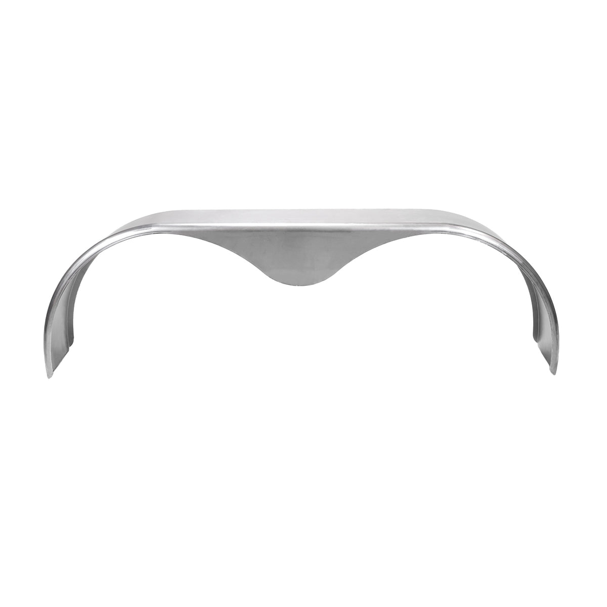 Silver oil coated steel fender with mounting hardware from Husky Towing part number F0010