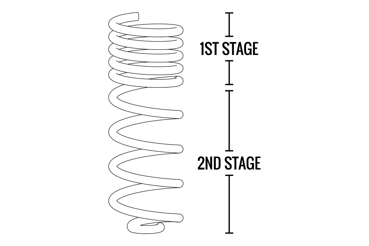 Black coil spring set from Fabtech part number FTS24154
