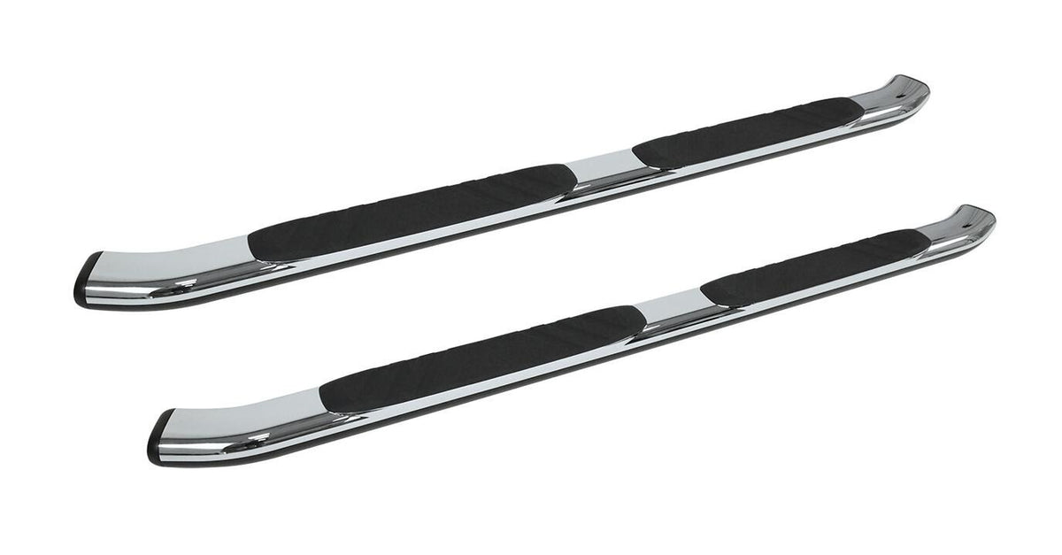 Black mild steel step nerf bar with mounting hardware from Big Country part number 395224800