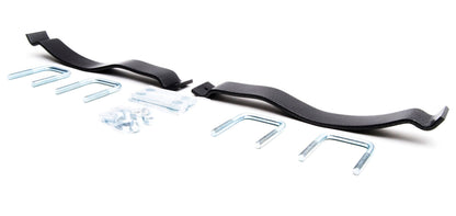 Silver hammertone leaf spring support from Hellwig part number 2002