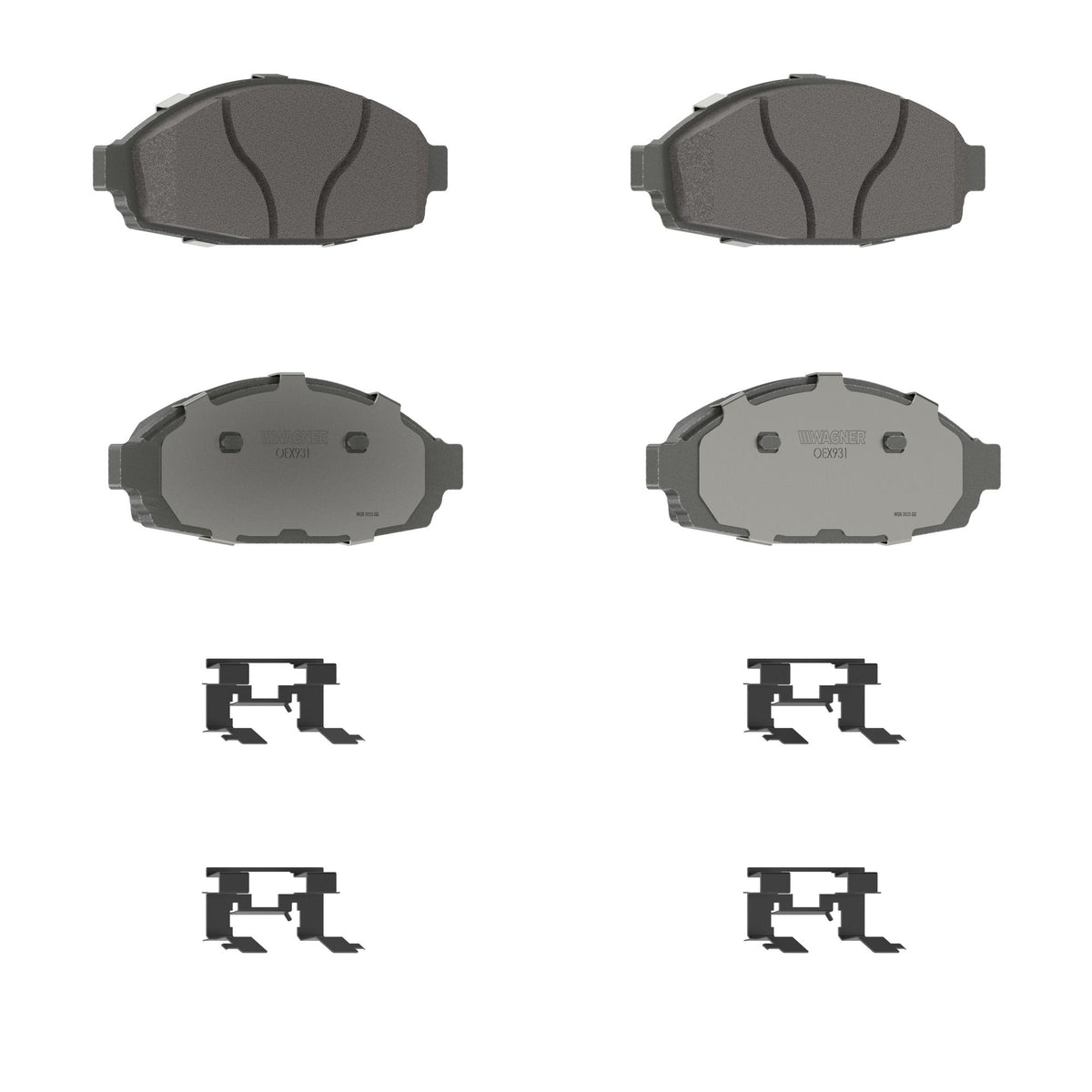 Disc Brake Pad Set from Wagner Brake part number OEX931