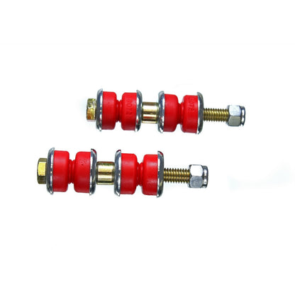 Red polyurethane suspension stabilizer bar link bushing from Energy Suspension part number 16.8104R