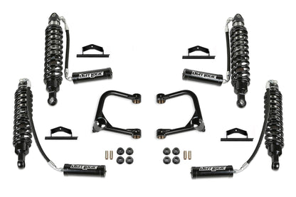 3" Ball Joint System w/ front and rear Dirt Logic Coilovers with remote reserviors 2 door from Fabtech part number K2427DL