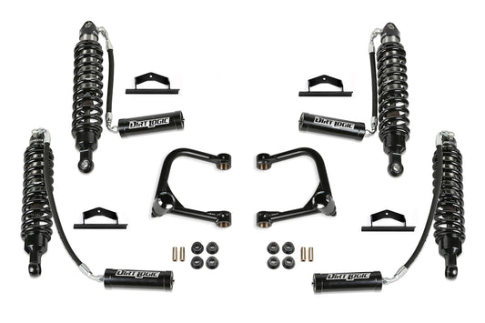 3" Ball Joint System w/ front and rear Dirt Logic Coilovers with remote reserviors 2 door from Fabtech part number K2427DL