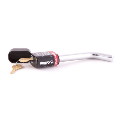 Silver chrome plated steel trailer hitch pin 5/8 Inch diameter from Husky Towing part number 33159