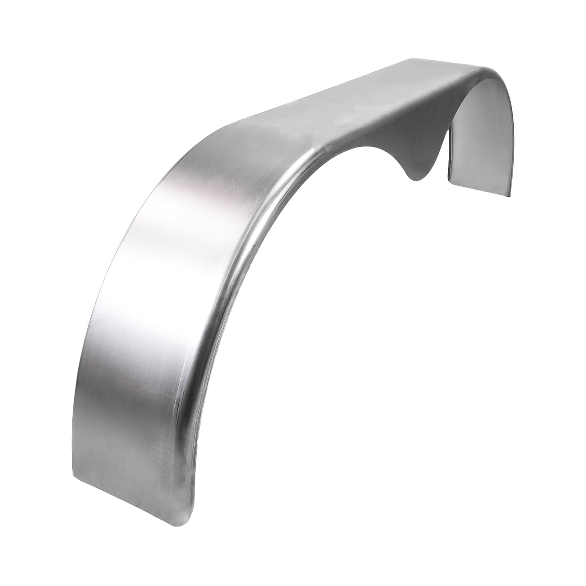 Silver oil coated steel fender with mounting hardware from Husky Towing part number F0012