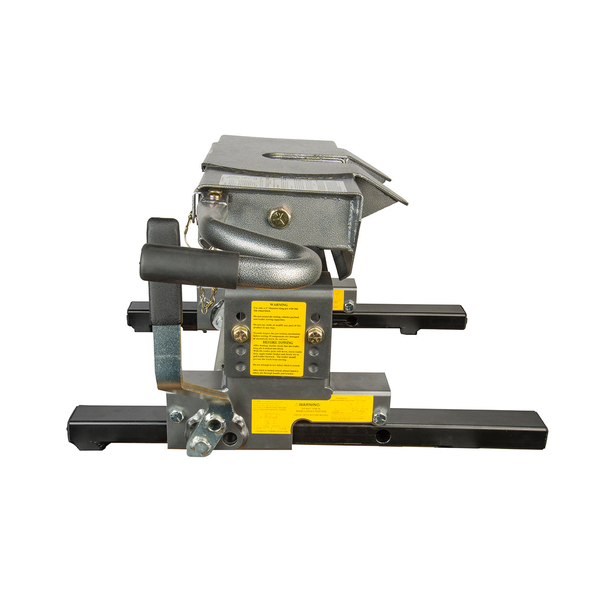 Gray steel fifth wheel trailer hitch from Husky Towing part number 32392KIT