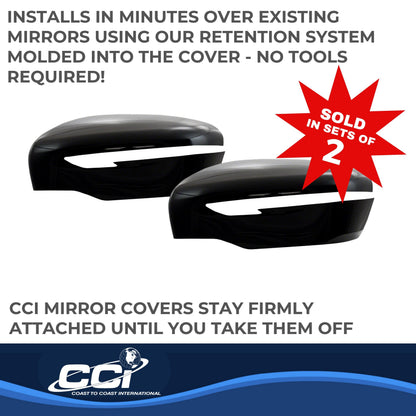Black gloss painted abs plastic door mirror cover from Coast To Coast part number MC67531RBK
