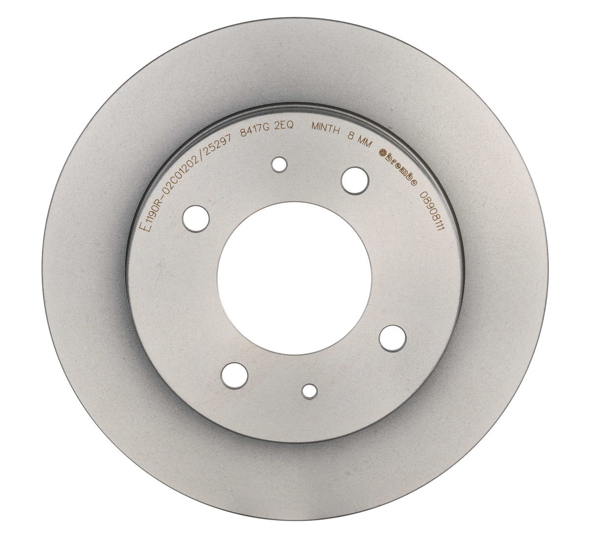 Gray cast iron disc brake rotor from Brembo part number 08.9081.11