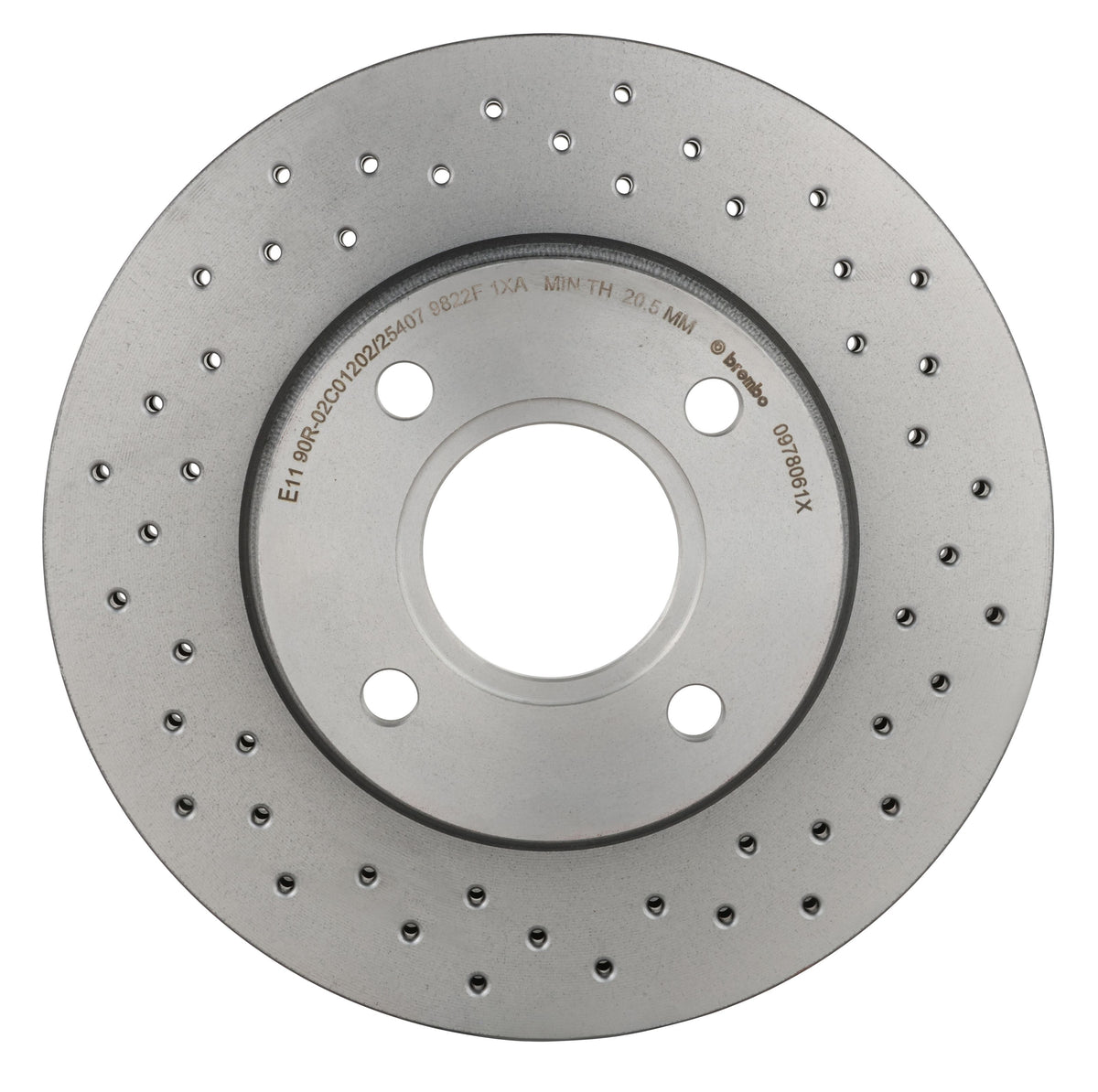 Gray cast iron disc brake rotor from Brembo part number 09.7806.1X