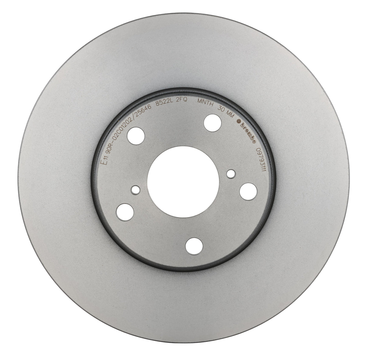 Gray cast iron disc brake rotor from Brembo part number 09.7931.11