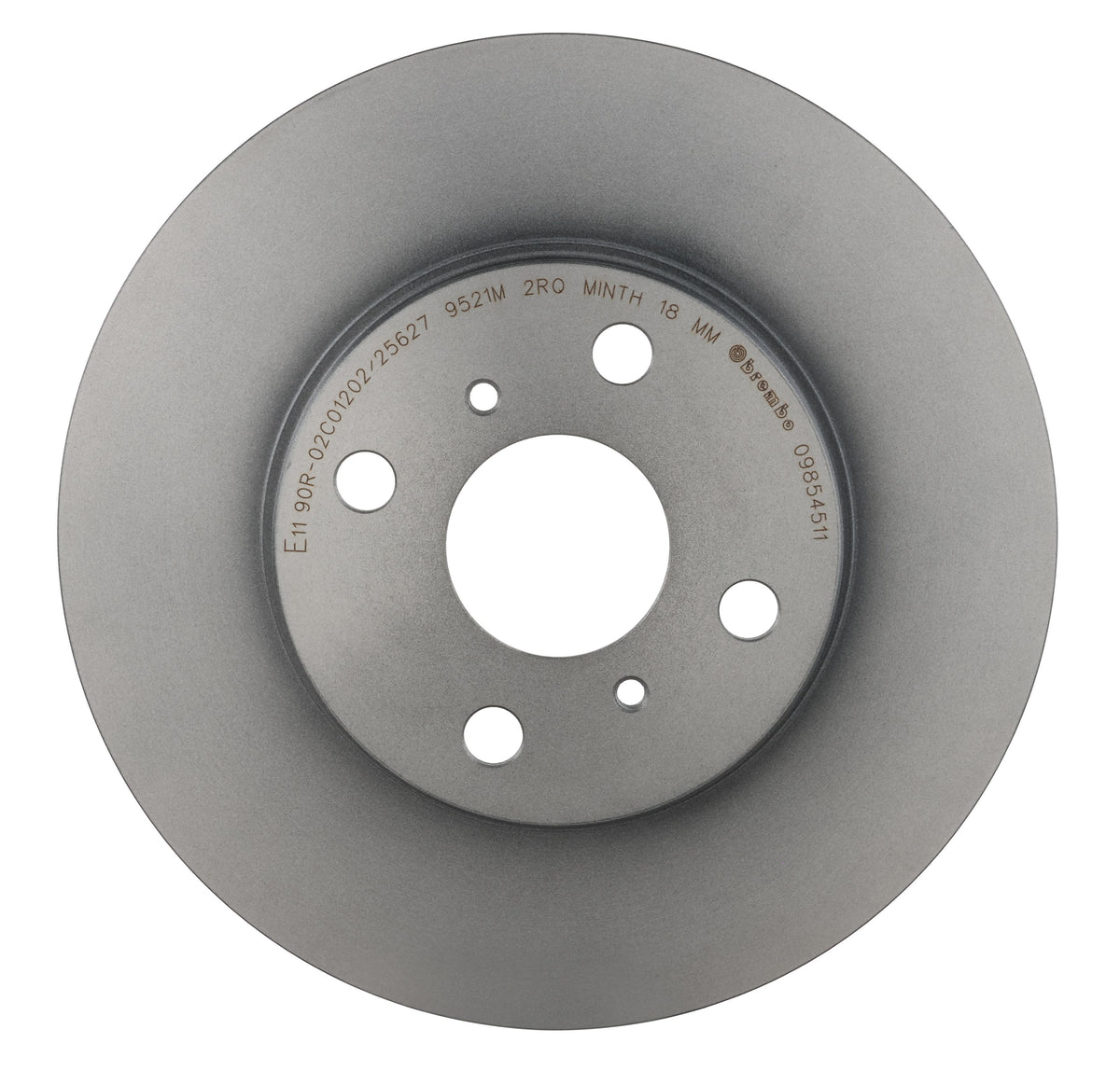 Gray cast iron disc brake rotor from Brembo part number 09.8545.11