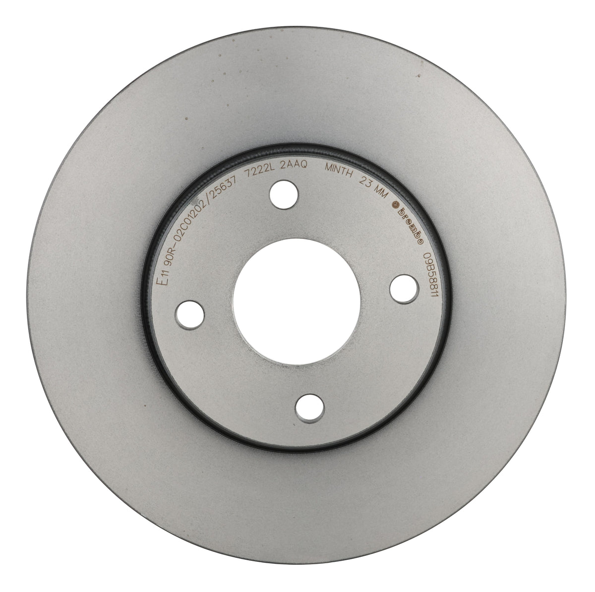 Gray cast iron disc brake rotor from Brembo part number 09.B588.11