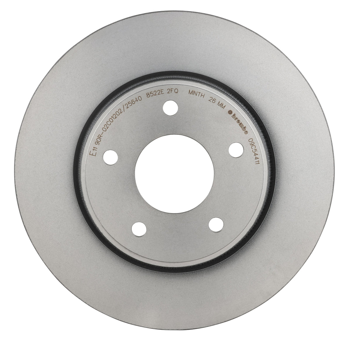 Gray cast iron disc brake rotor from Brembo part number 09.C544.11