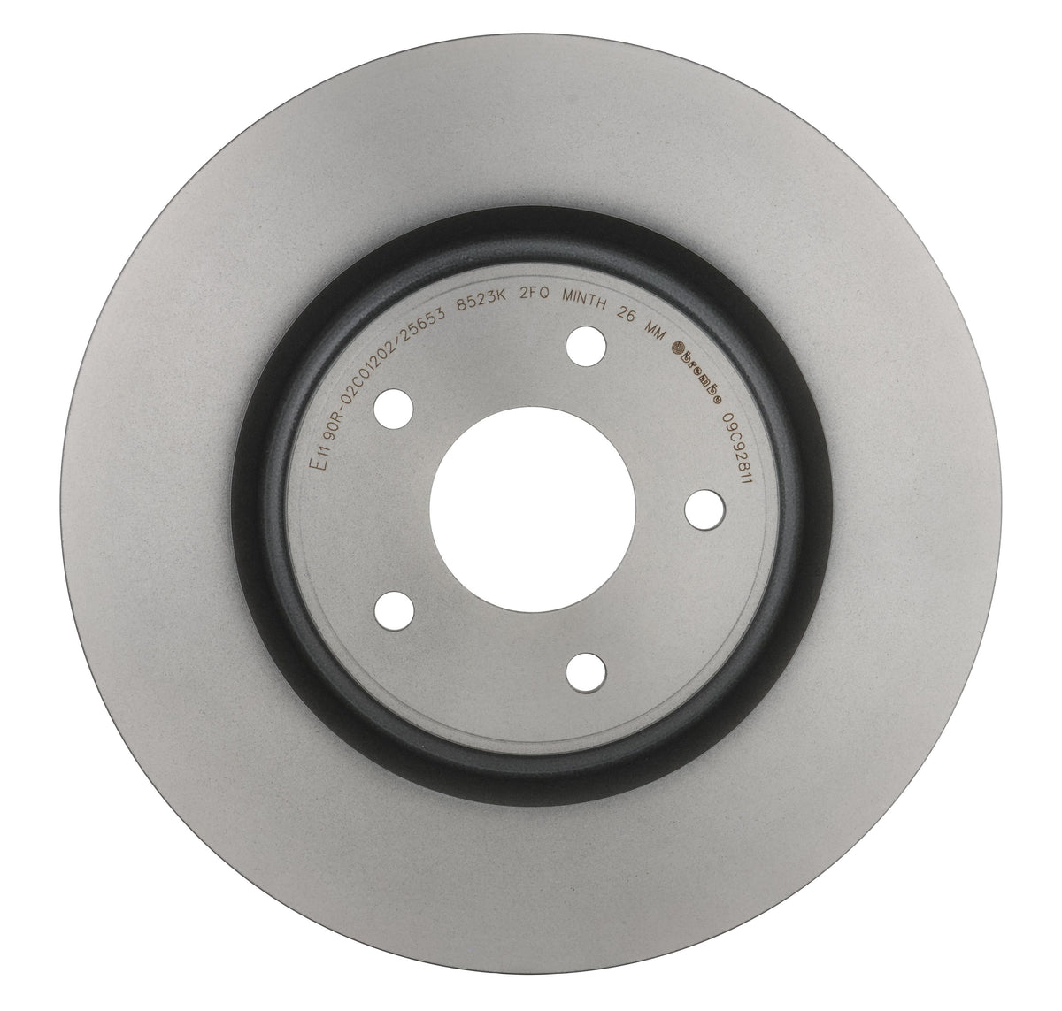 Gray cast iron disc brake rotor from Brembo part number 09.C928.11
