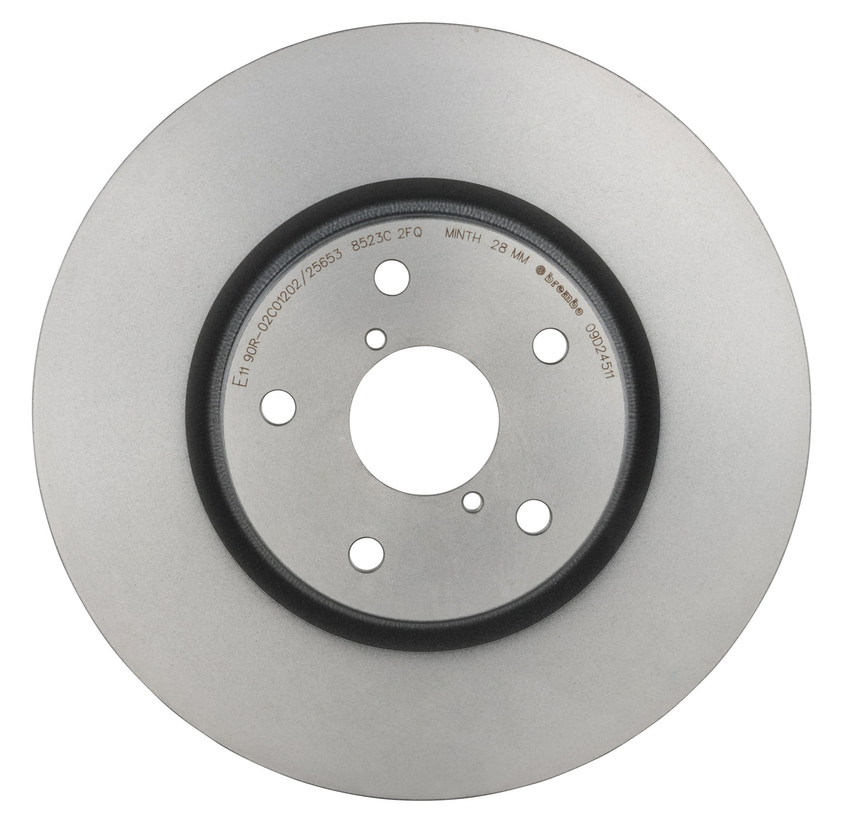 Gray cast iron disc brake rotor from Brembo part number 09.D245.11