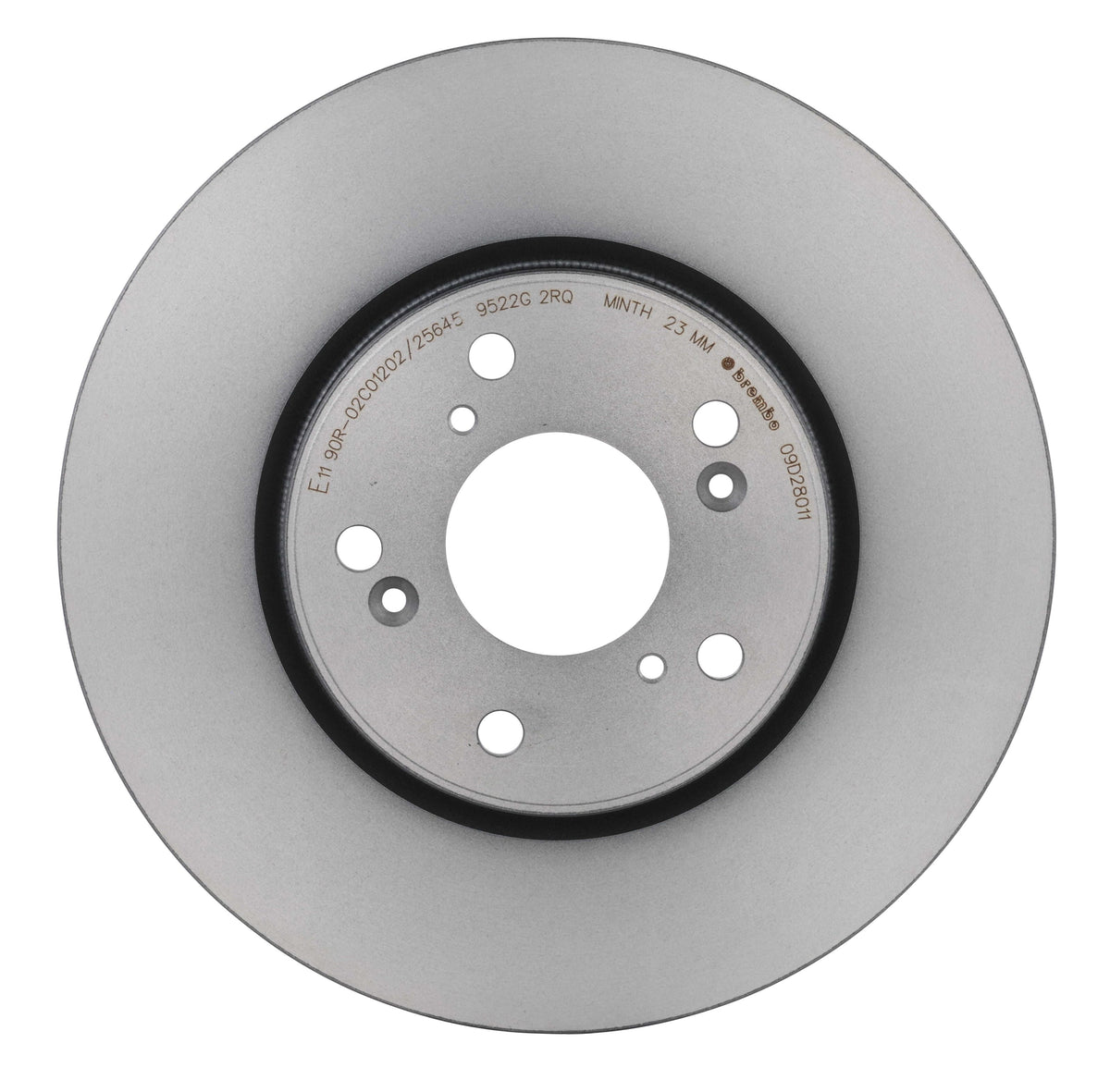 Gray cast iron disc brake rotor from Brembo part number 09.D280.11