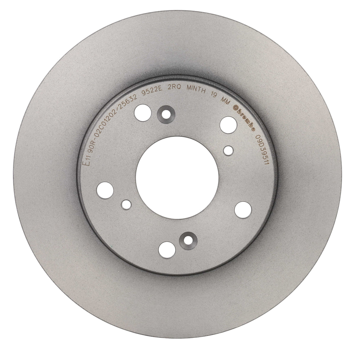 Gray cast iron disc brake rotor from Brembo part number 09.D395.11