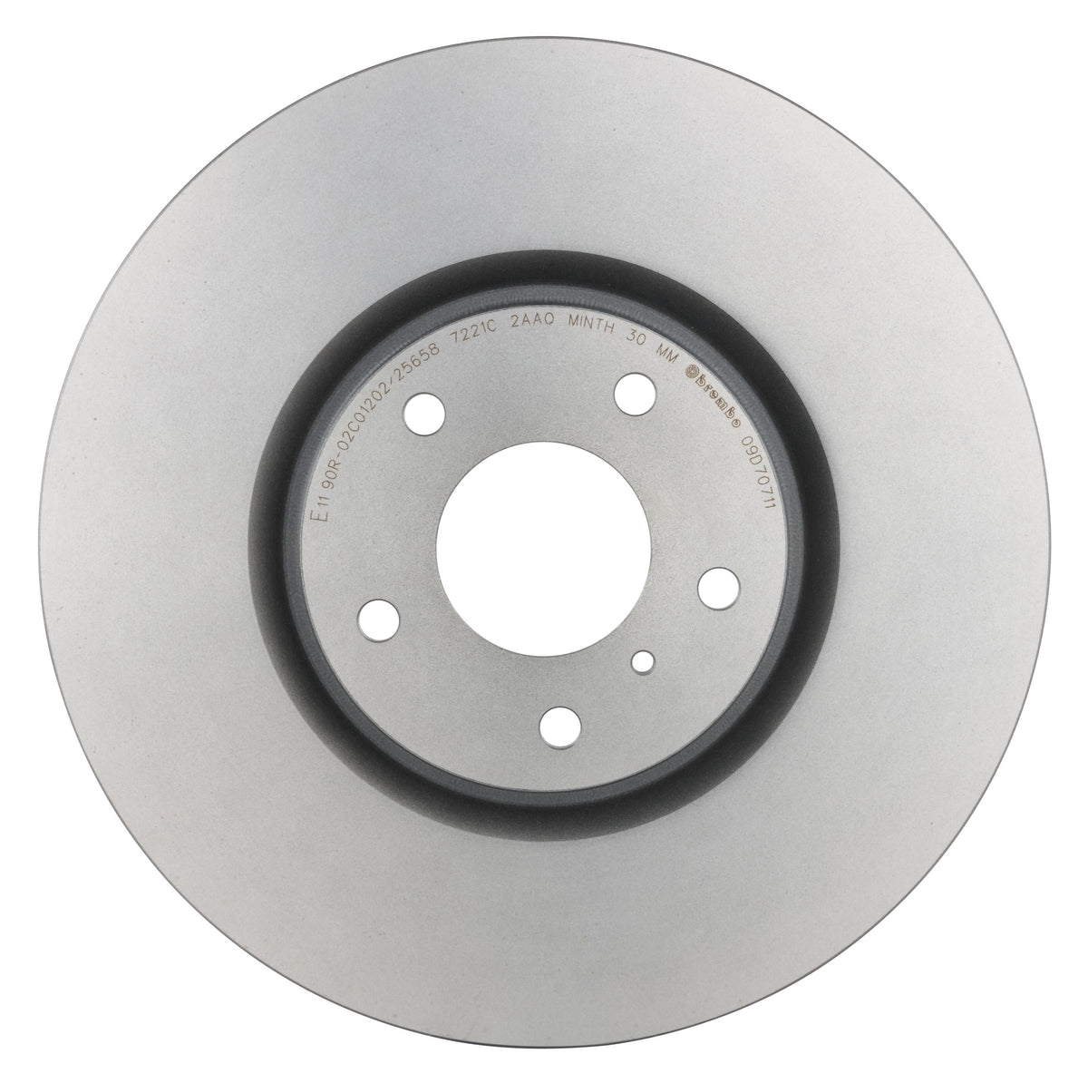 Gray cast iron disc brake rotor from Brembo part number 09.D707.11