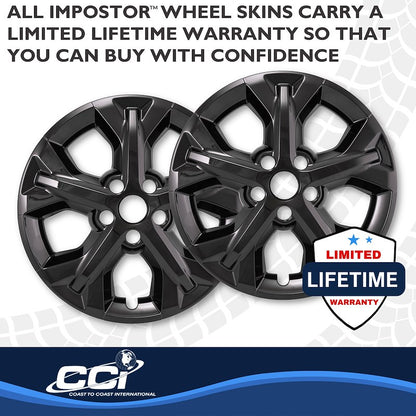 Black abs plastic wheel skin 17 diameter from Coast To Coast part number IMP536BLK