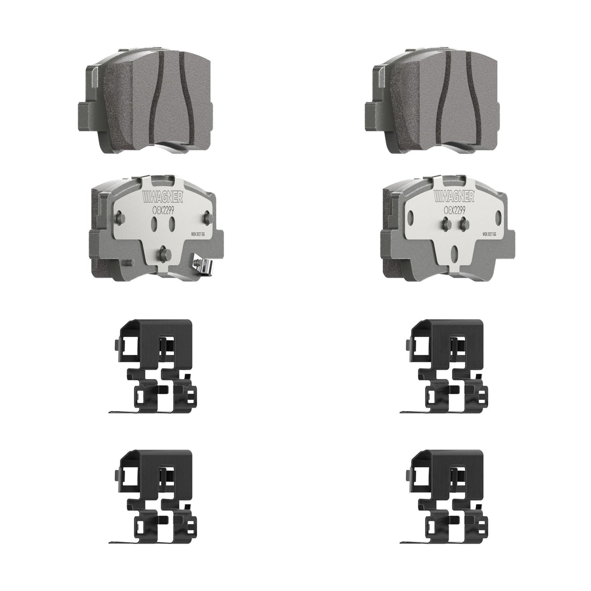 Disc Brake Pad Set from Wagner Brake part number OEX2299