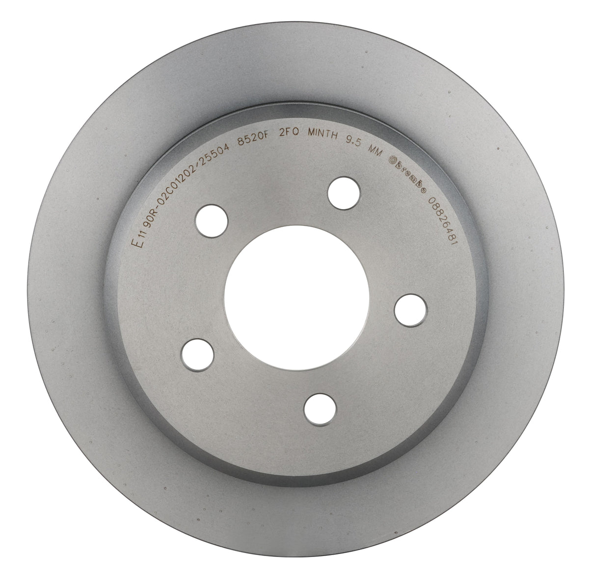 Gray cast iron disc brake rotor from Brembo part number 08.8264.81