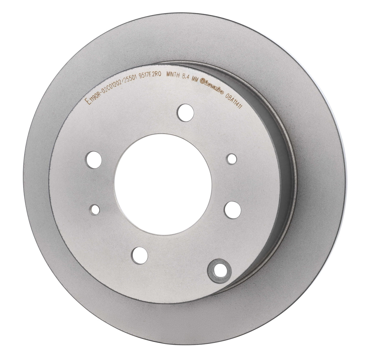 Gray cast iron disc brake rotor from Brembo part number 08.A114.11