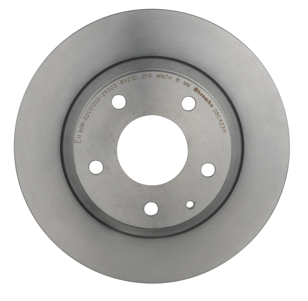 Gray cast iron disc brake rotor from Brembo part number 08.C423.11