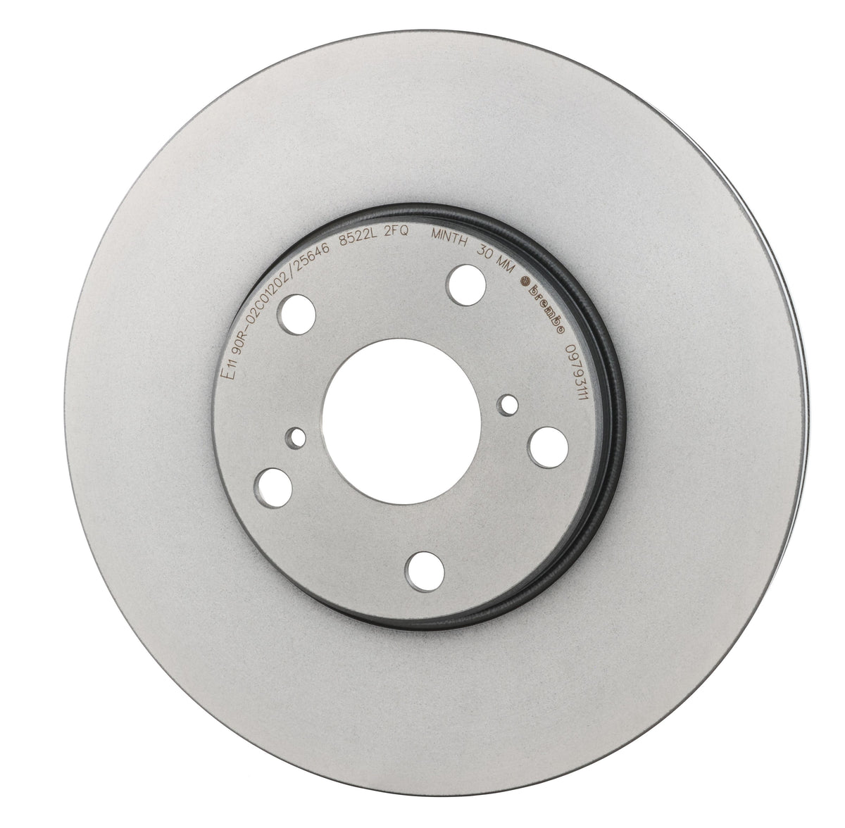 Gray cast iron disc brake rotor from Brembo part number 09.7931.11