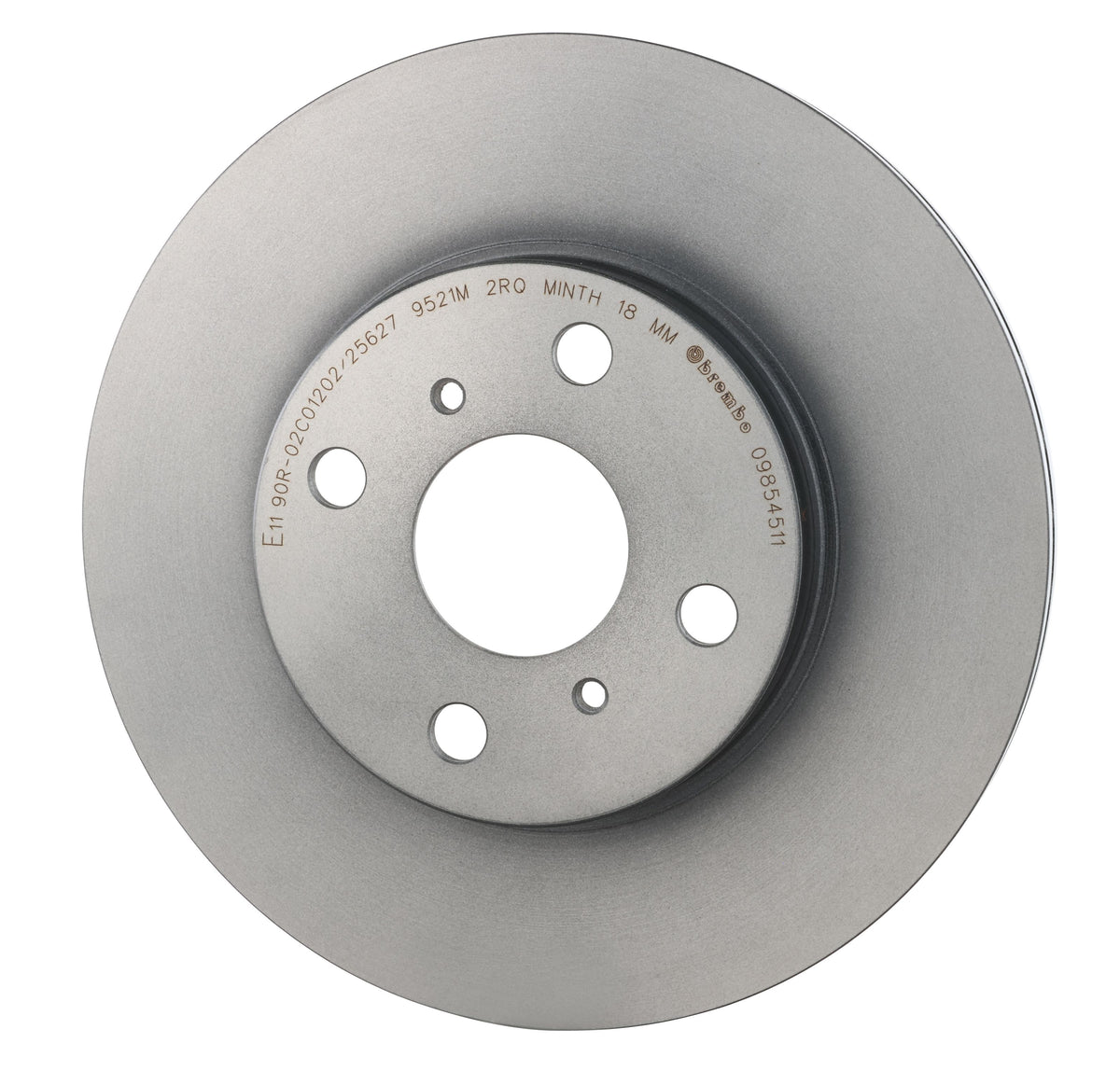 Gray cast iron disc brake rotor from Brembo part number 09.8545.11