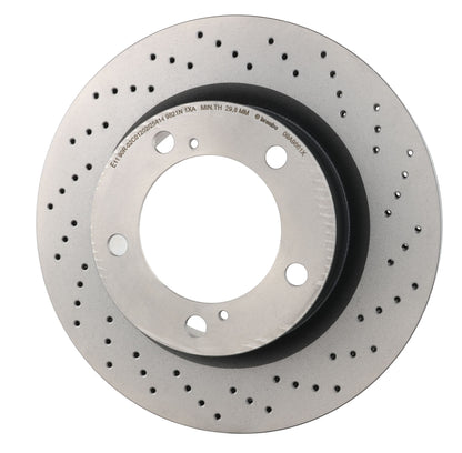 Gray cast iron disc brake rotor from Brembo part number 09.A966.1X