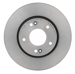 Gray cast iron disc brake rotor from Brembo part number 09.B551.11