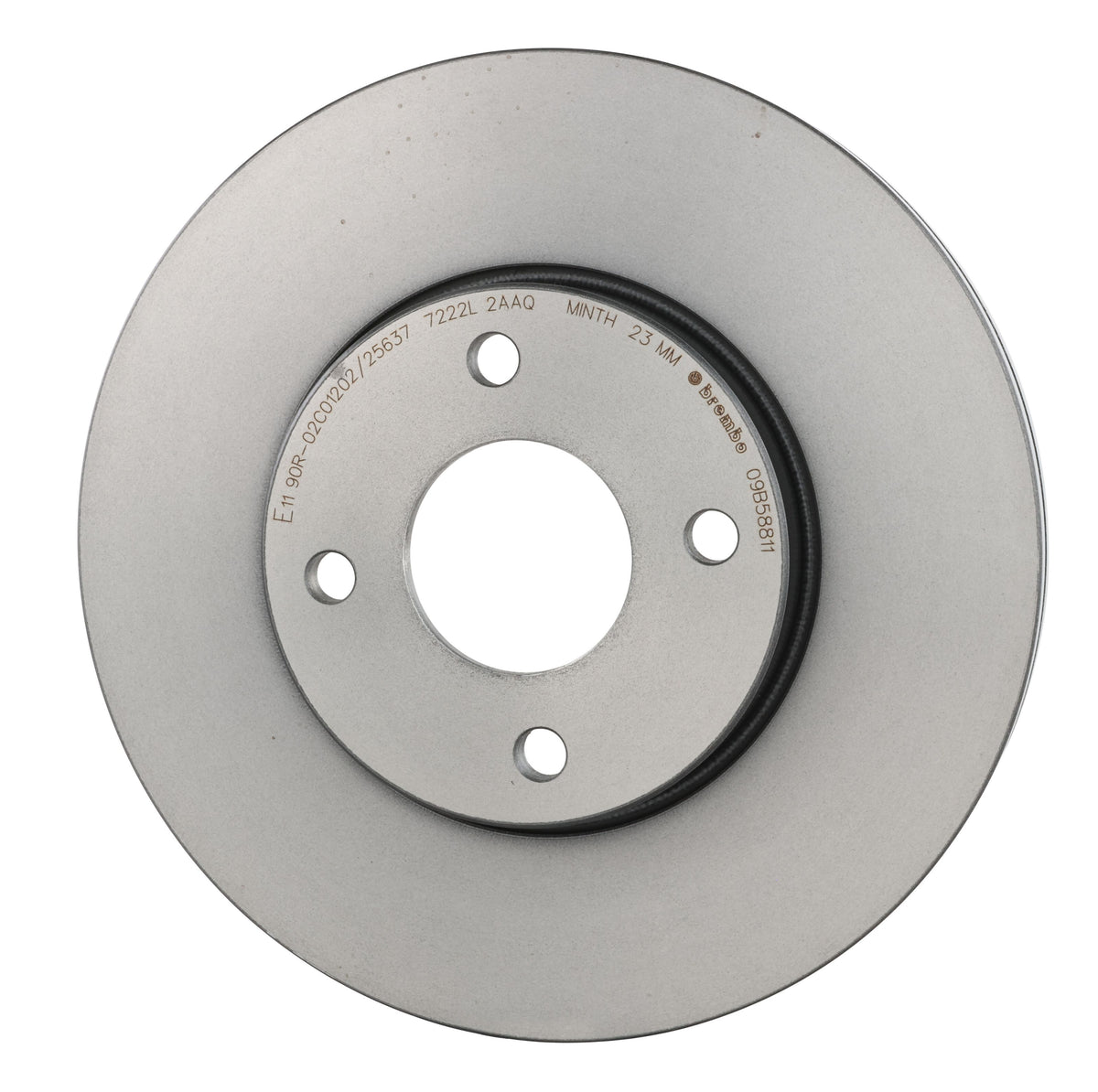 Gray cast iron disc brake rotor from Brembo part number 09.B588.11