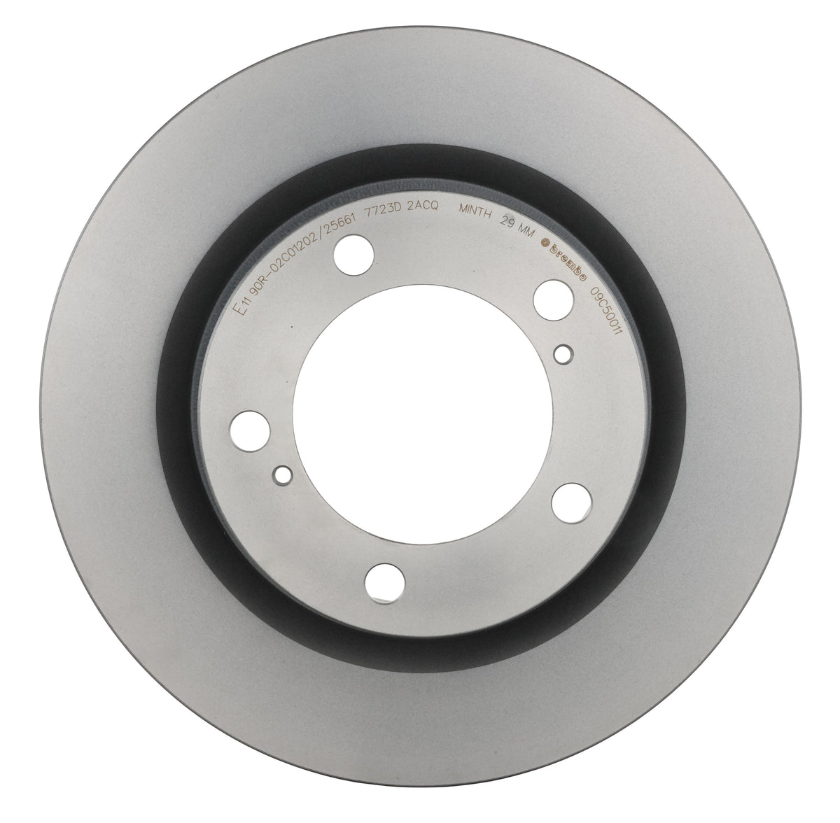 Gray cast iron disc brake rotor from Brembo part number 09.C500.11