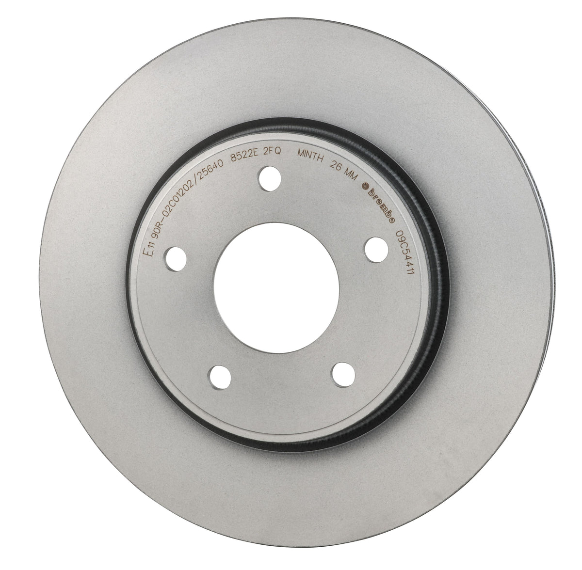 Gray cast iron disc brake rotor from Brembo part number 09.C544.11