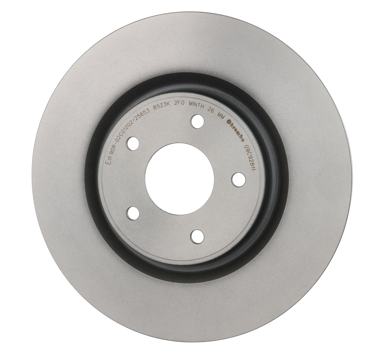 Gray cast iron disc brake rotor from Brembo part number 09.C928.11