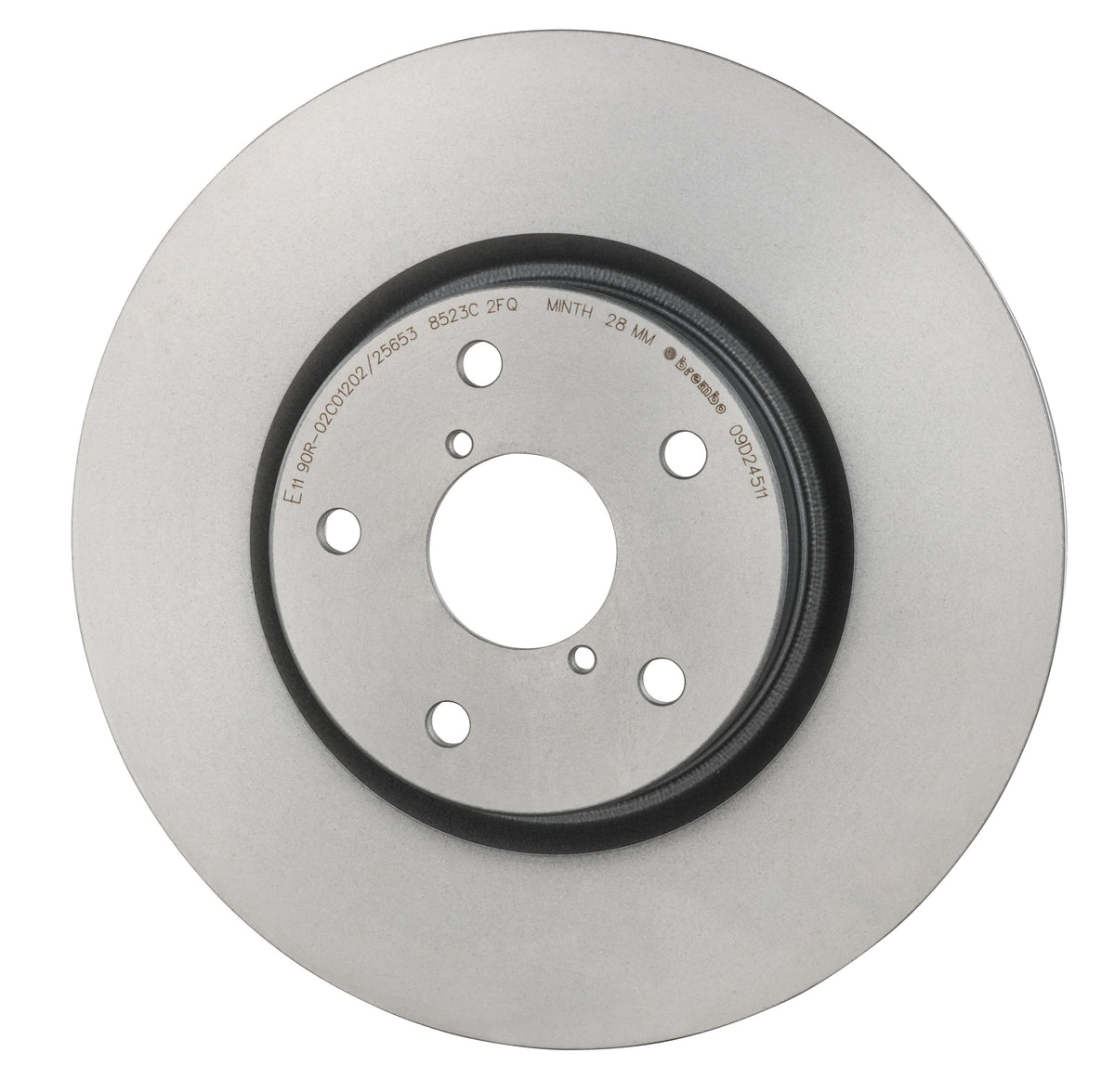 Gray cast iron disc brake rotor from Brembo part number 09.D245.11