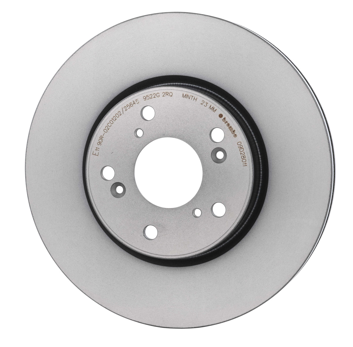 Gray cast iron disc brake rotor from Brembo part number 09.D280.11