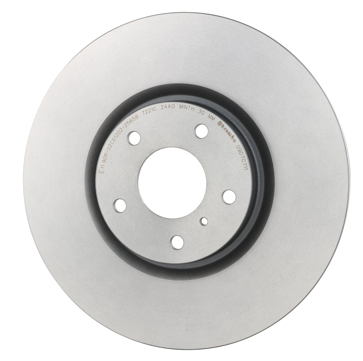 Gray cast iron disc brake rotor from Brembo part number 09.D707.11