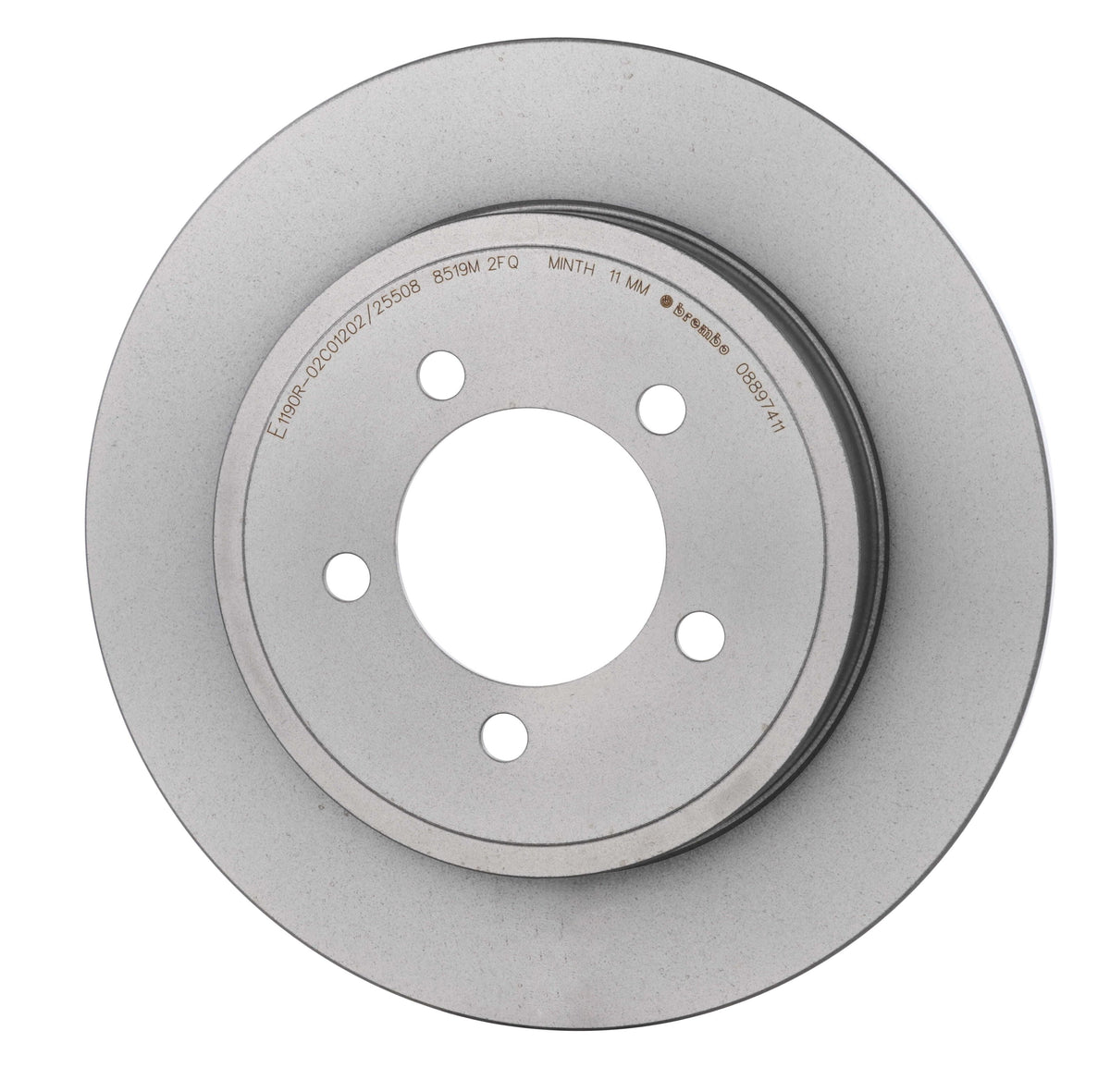 Gray cast iron disc brake rotor from Brembo part number 08.8974.11