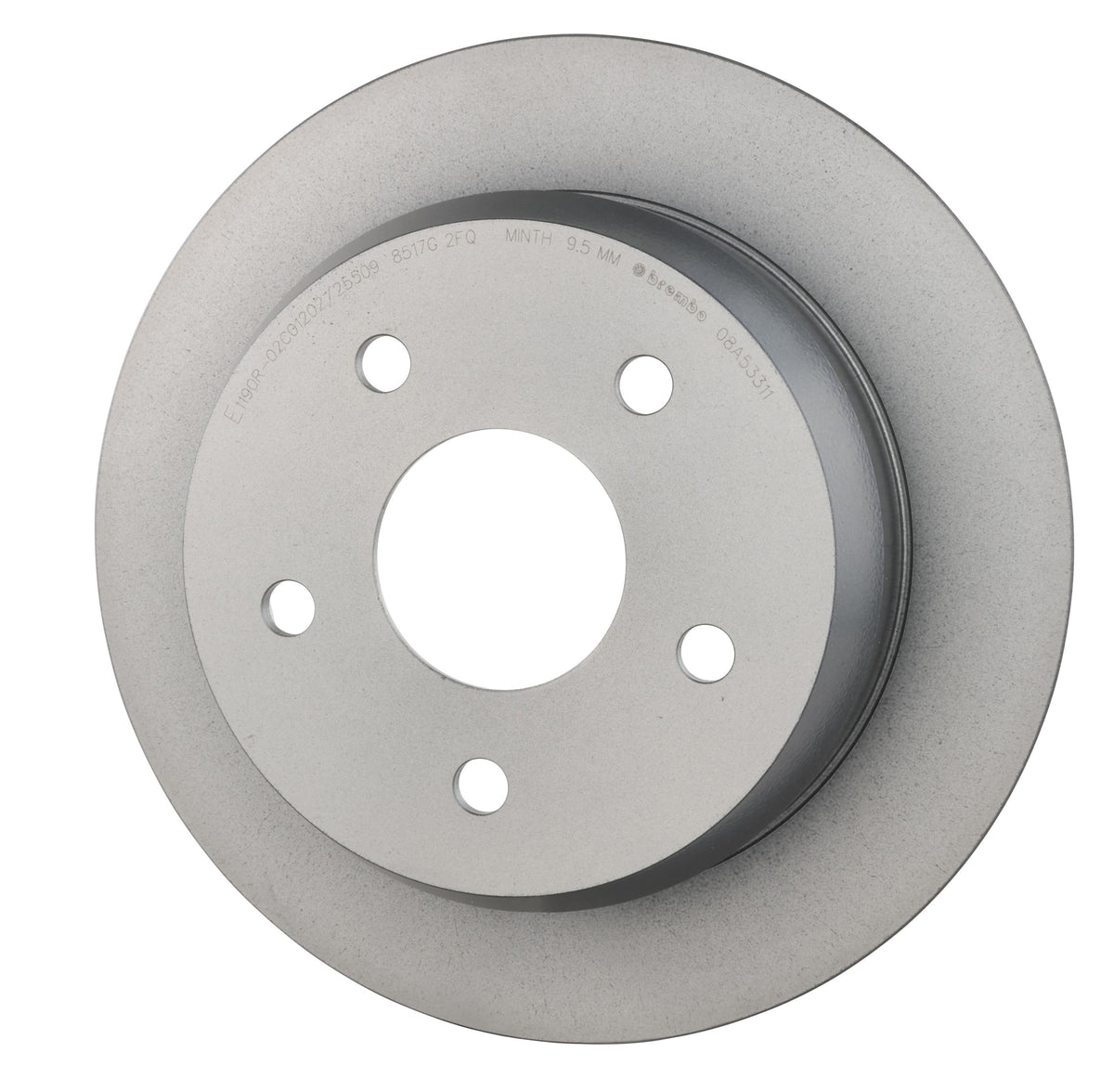 Gray cast iron disc brake rotor from Brembo part number 08.A533.11